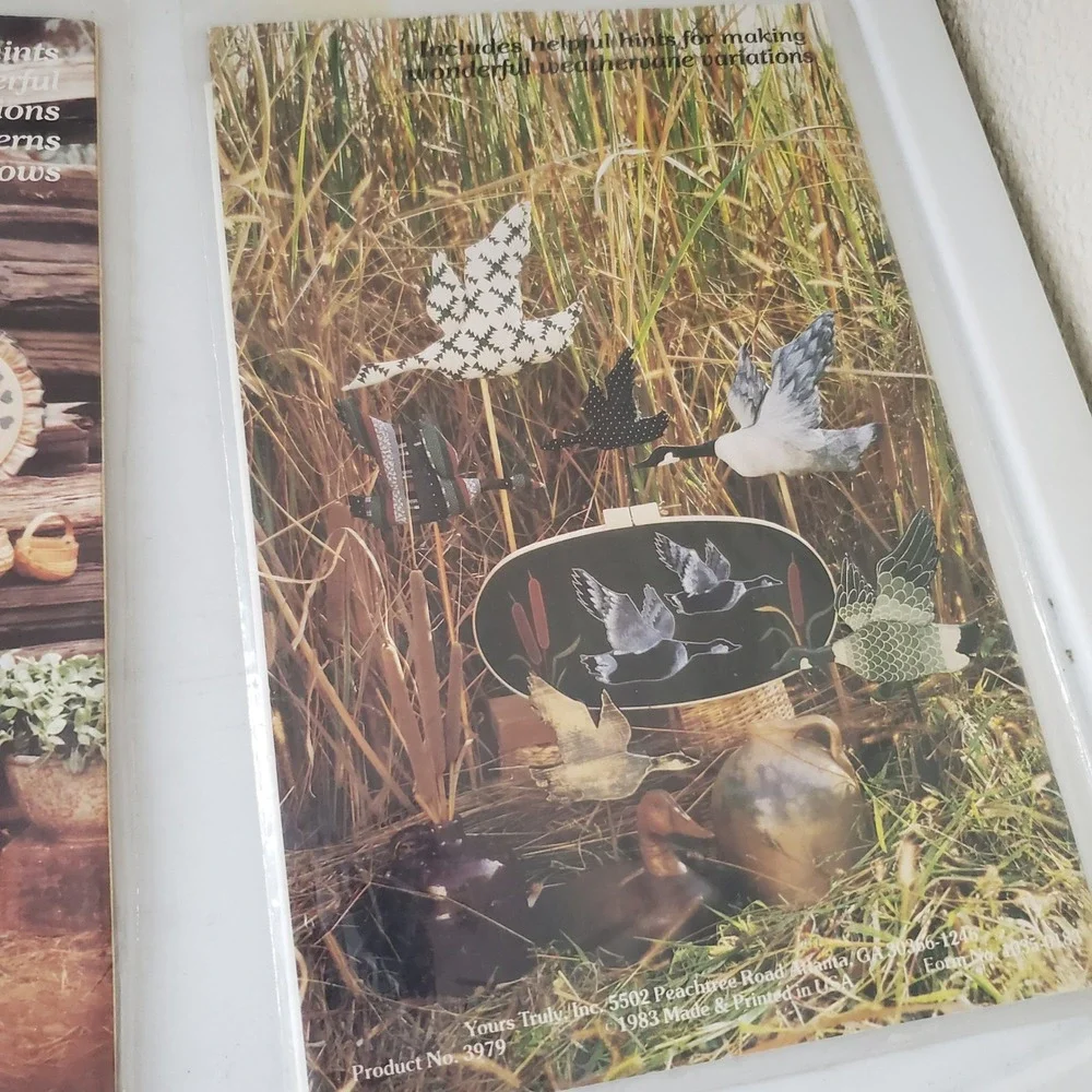 Vintage Yours Truly Weathervane Pattern Series Rabbit Pig Wild Goose 1982 1983